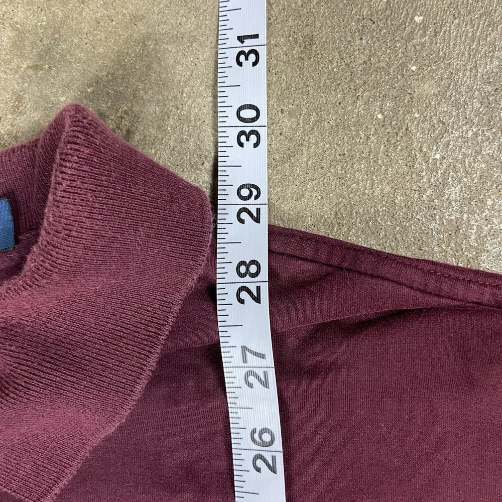 Polo Ralph Lauren Polo Shirt Size Large Maroon Embroidered Green Pony‎ Logo